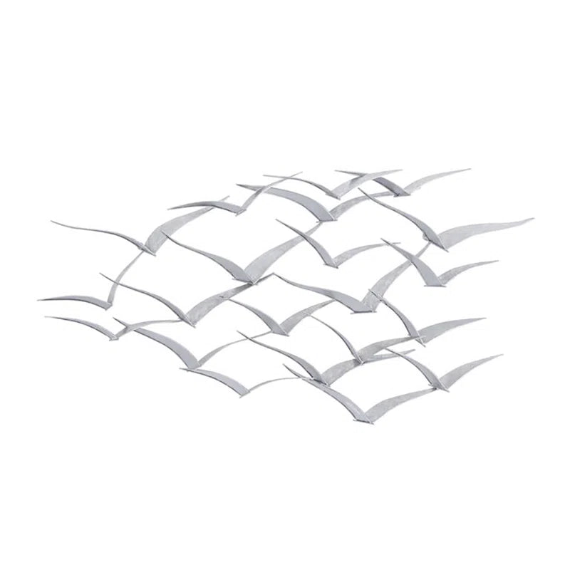 Metal Flying Flock of Bird Home Wall Decor