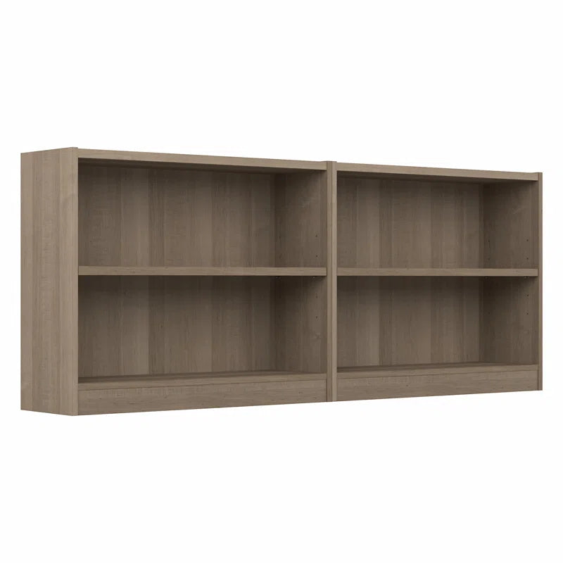 Donyo Small 2 Shelf Bookcase - Set of 2, Storage Bookshelves for Home Office and Living Room