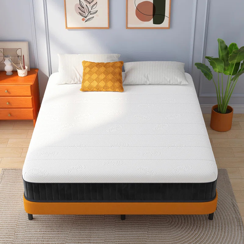 Innerspring Mattress Medium Hybrid Mattress in a Box with Certipur-Us Certified Pocket Spring, Pressure Relief, and Motion Isolation