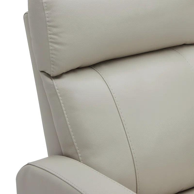Arrianna-Fiona Genuine Leather Swivel Power Recliner