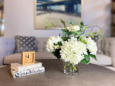 Izora Polysilk Hydrangea Arrangement in Vase
