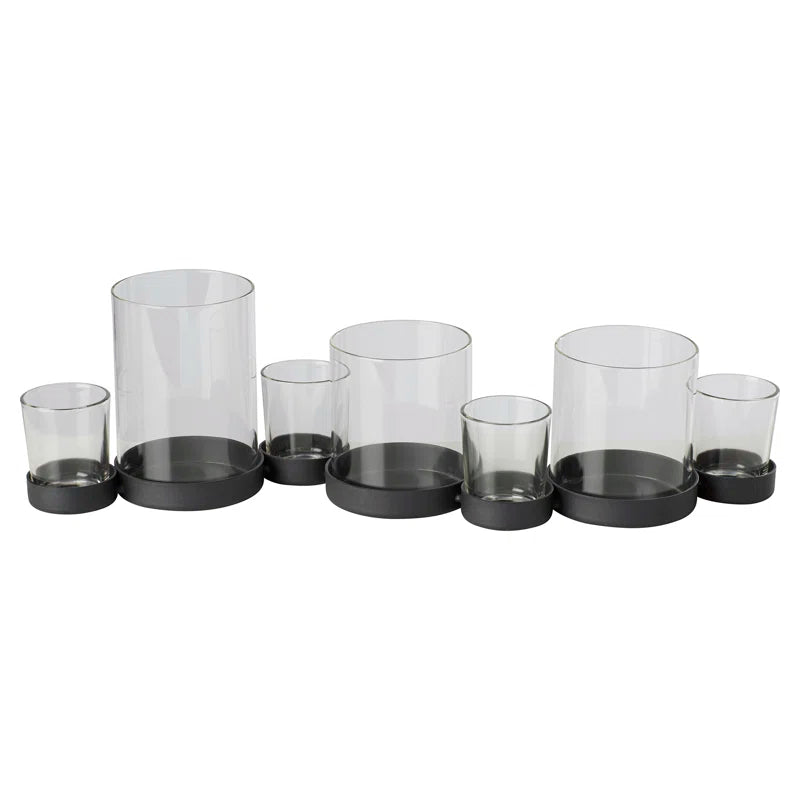 Lush 7 Piece Tabletop Hurricane Set