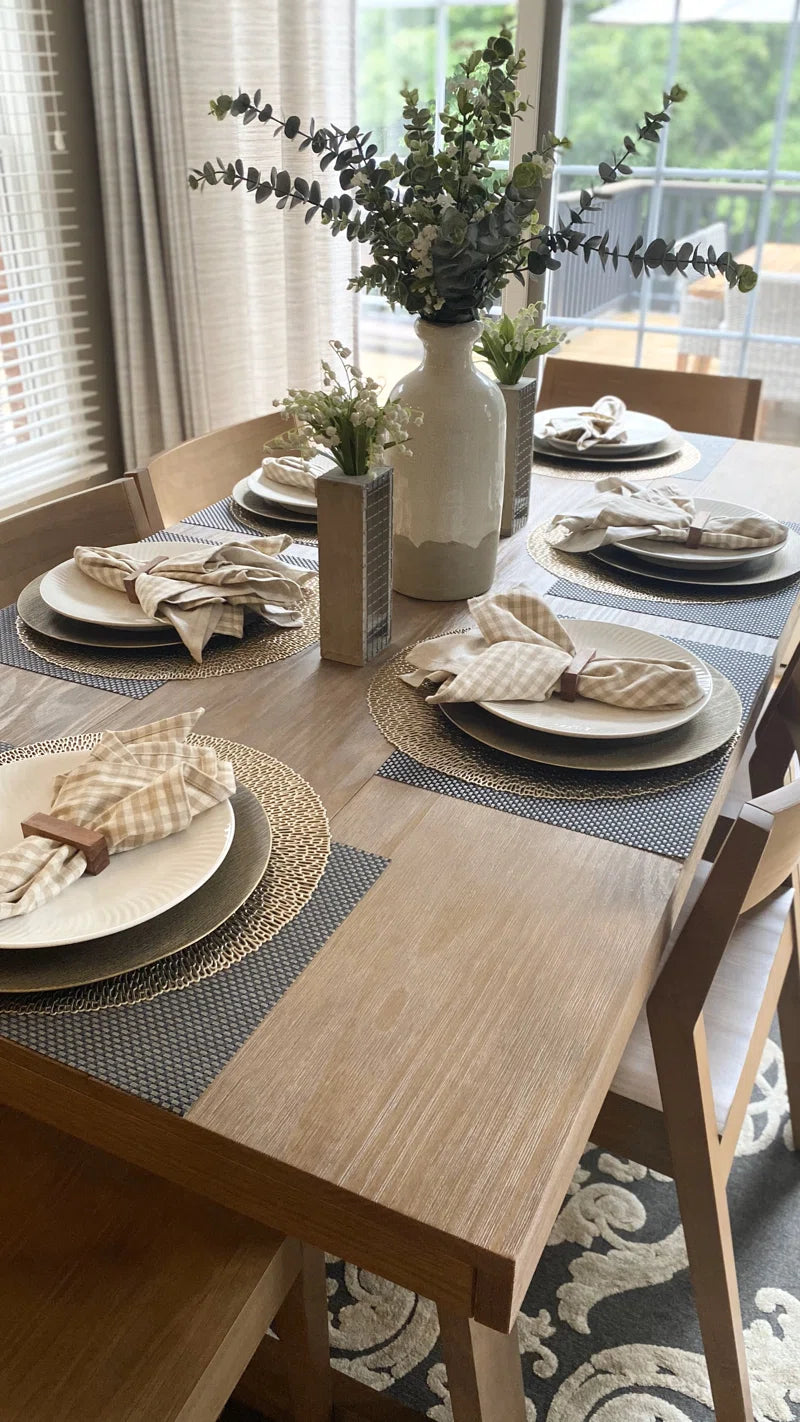 Linzy Pine Solid Wood Dining Table