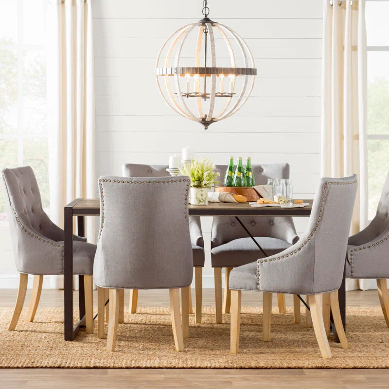 3 Piece Wood Tabletop Candlestick Set