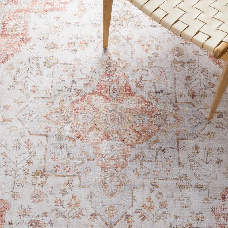 Sonia Oriental Power Loom Light Grey / Rust