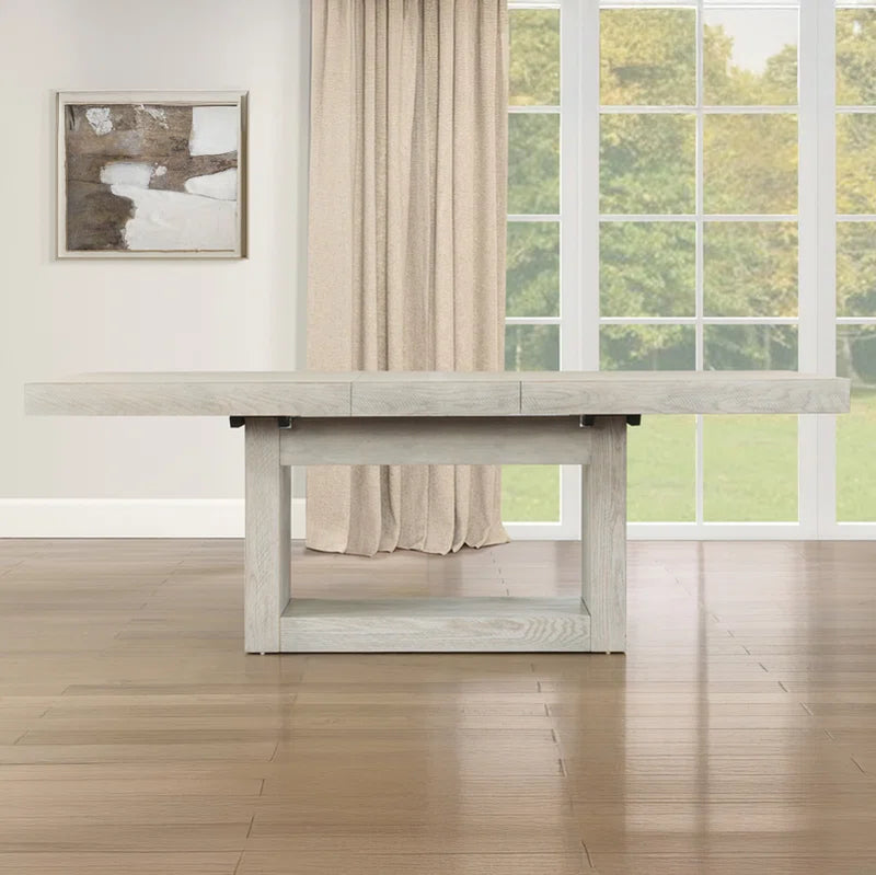Kameah Extendable Solid Wood Base Dining Table