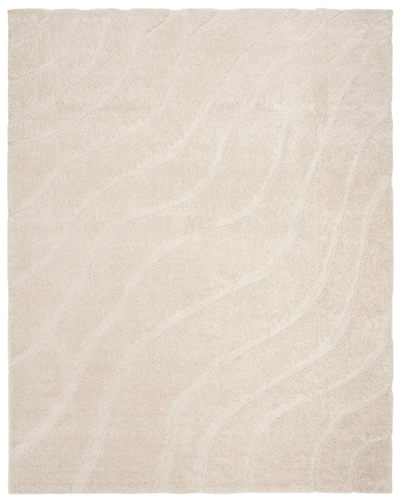 Ashal Abstract Cream Area Rug