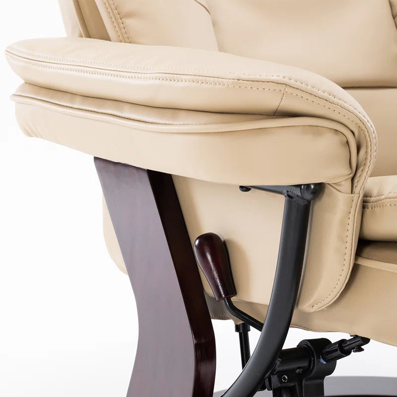 Shebeen Swivel Recliner with Ottoman