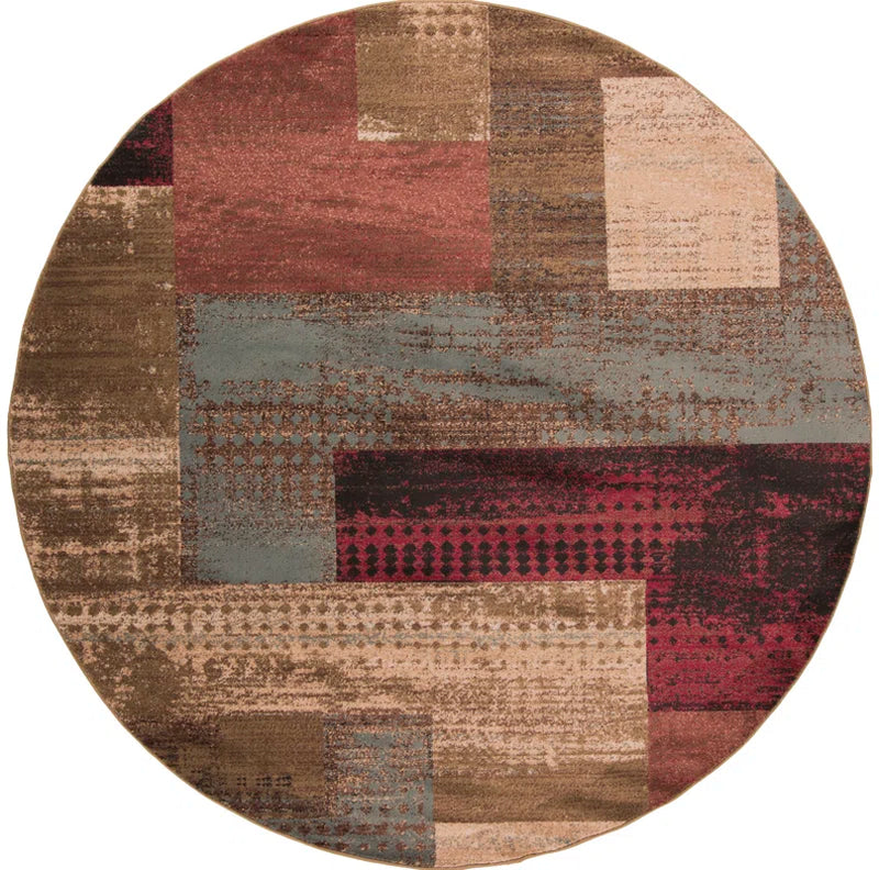 Fegan Geometric Brown Area Rug
