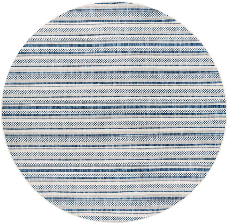 Bellino Striped Denim Indoor/Outdoor Area Rug