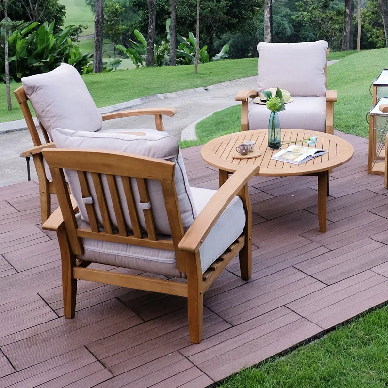 Summerton Teak Patio Chair with Cushions