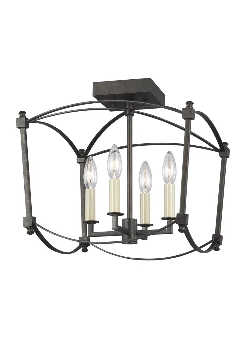 Olive Semi Flush Mount