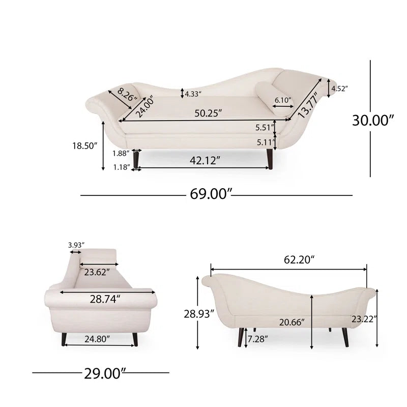 Upholstered Chaise Lounge