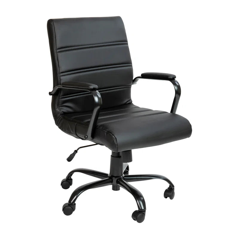 Whitney Ergonomic Upholstered Mid-Back Swivel Office Chair
