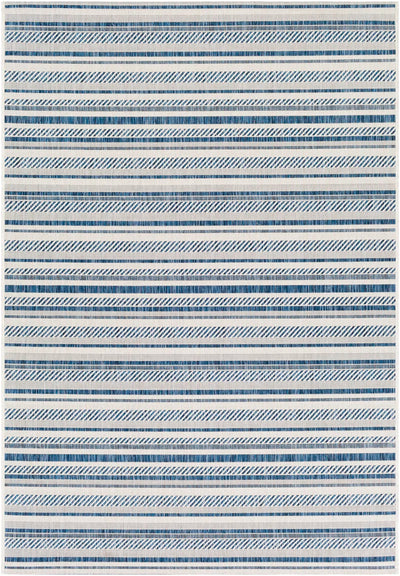 Bellino Striped Denim Indoor/Outdoor Area Rug