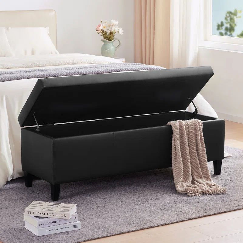 Asdrubale Faux Leather Upholstered Storage Bench