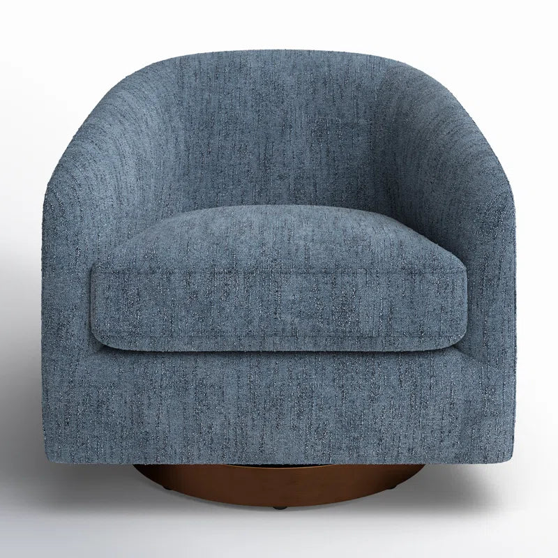 Bennett Upholstered Swivel Barrel Chair
