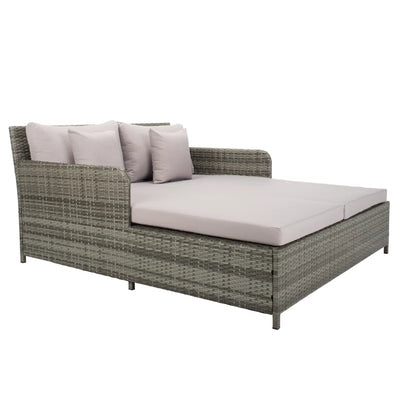 Cadeo 53.1'' Wicker Outdoor Patio Daybed