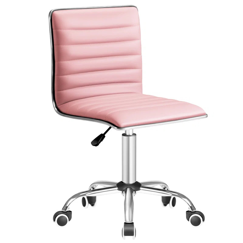 Kaycee Faux Leather Mid Back Swivel Computer Task Desk Chair