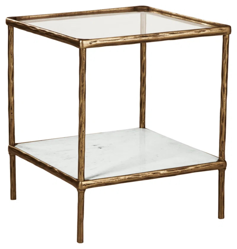 Glass Top End Table
