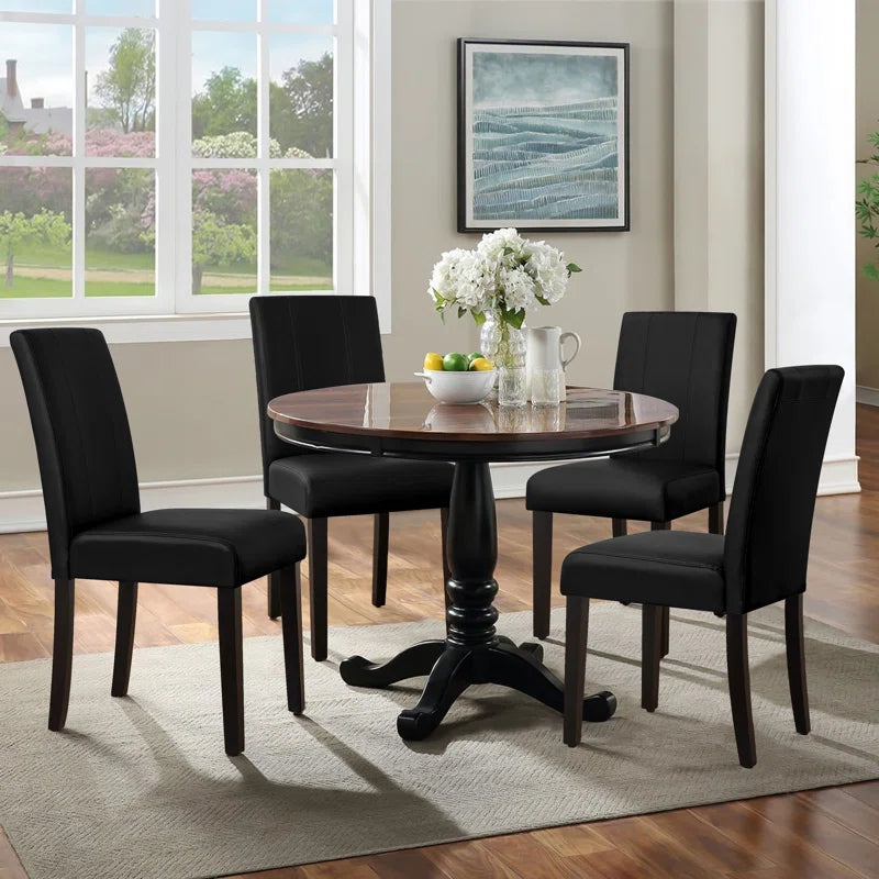 Modern Faux Leather Waterproof Upholstered Dining Chair