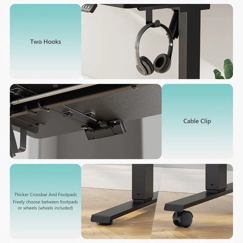 Essential Standing Desk Max – Adjustable Height Home Office Desk