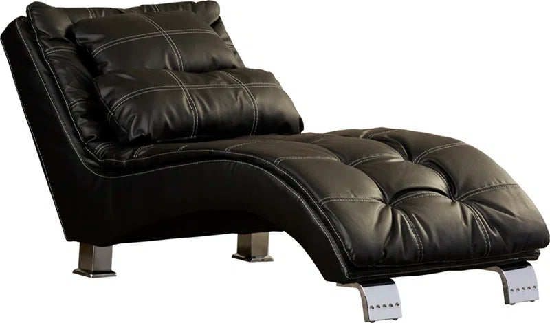 Allizzon Faux Leather Chaise Lounge