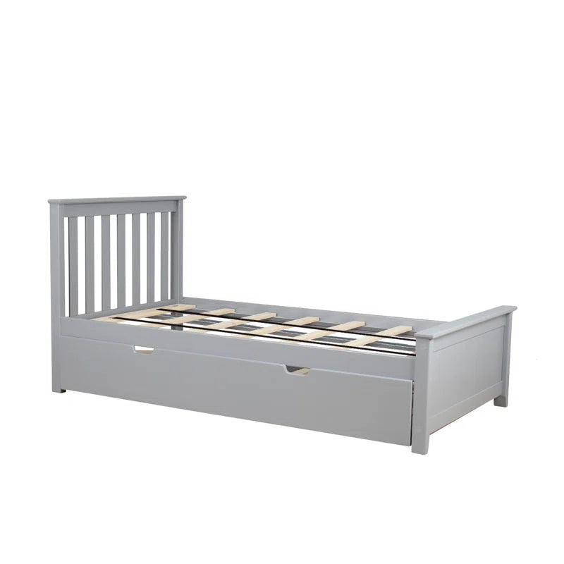 Boling Twin Solid Wood Platform Bed with Trundle by