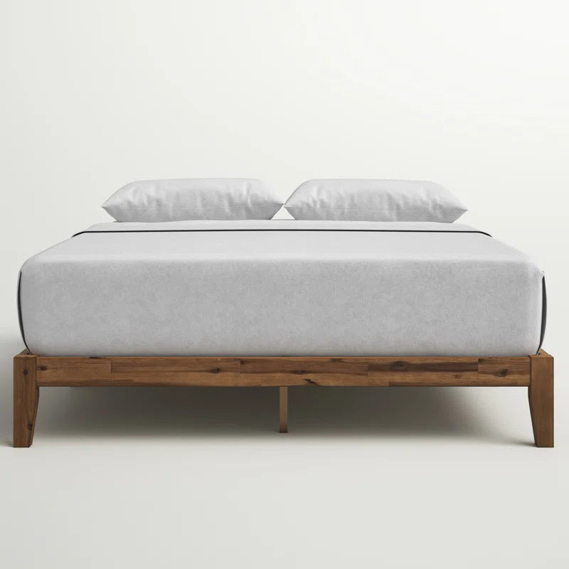 Sabir Contemporary Modern Solid Wood Bed