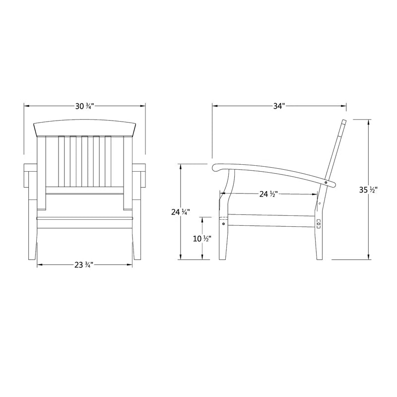 Summerton Teak Patio Chair with Cushions