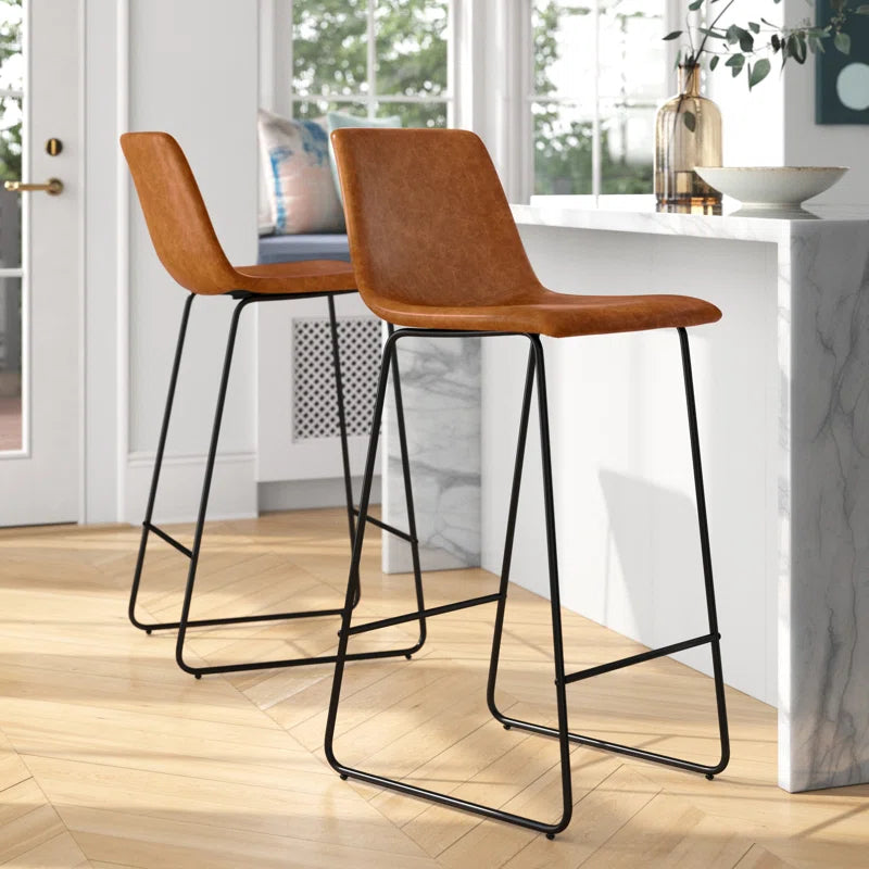 Liekele Upholstered Counter Height Modern Dining Stools
