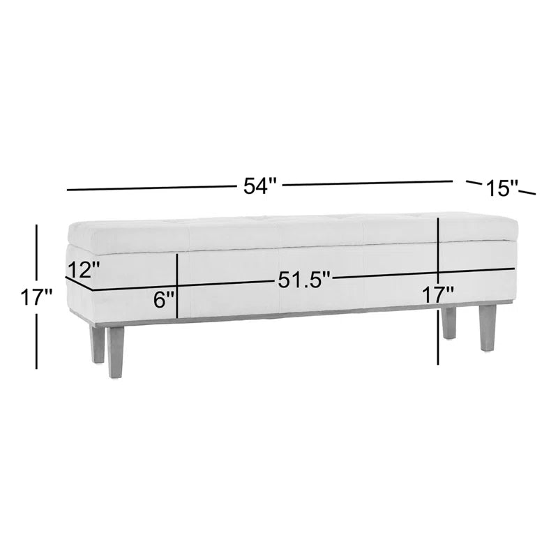 Colter Upholstered Flip Top Storage Bench