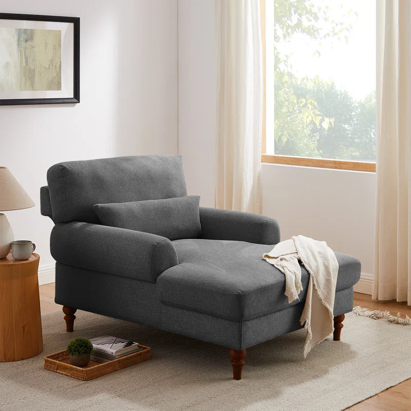 Davene Upholstered Chaise Lounge with Adjustable Backrest