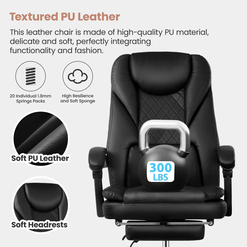 Azteca Ergonomic Executive Chair with Footrest