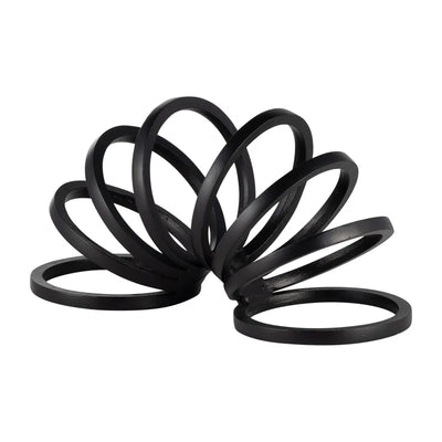 Modern Metal Slinky Ring Decorative Sculpture - 11" X 5" X 6"