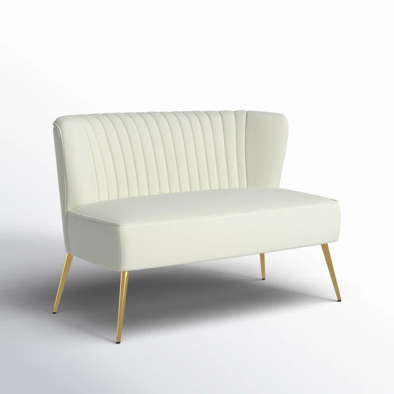 Euclid 47" Velvet 2-Seat Armless Loveseat