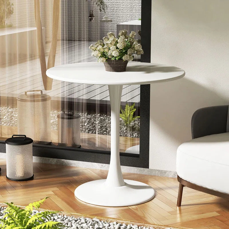 Indars round Metal Base Dining Table