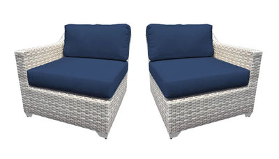 Bannister 64'' Wicker Outdoor Loveseat