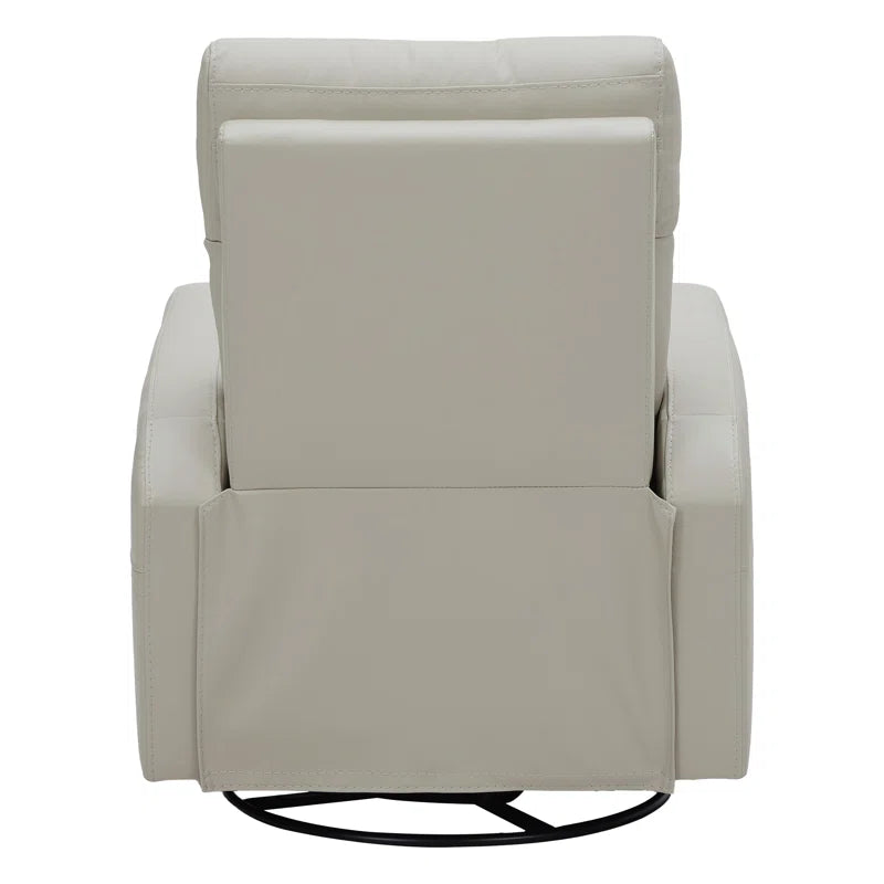 Arrianna-Fiona Genuine Leather Swivel Power Recliner