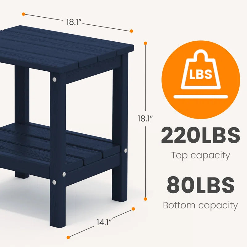 Wolak Double-Tier Patio Table Side Table