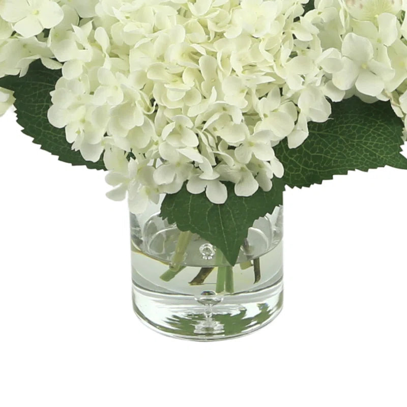 Izora Polysilk Hydrangea Arrangement in Vase