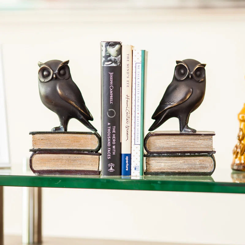 Nolley Owl on Books Non Skid Bookends