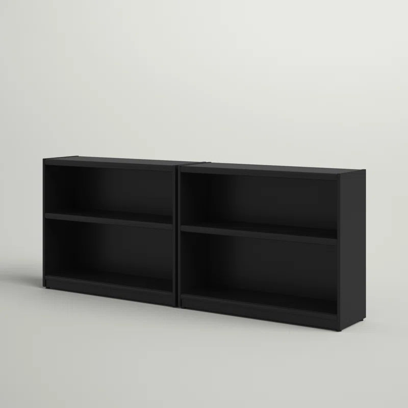 Donyo Small 2 Shelf Bookcase - Set of 2, Storage Bookshelves for Home Office and Living Room