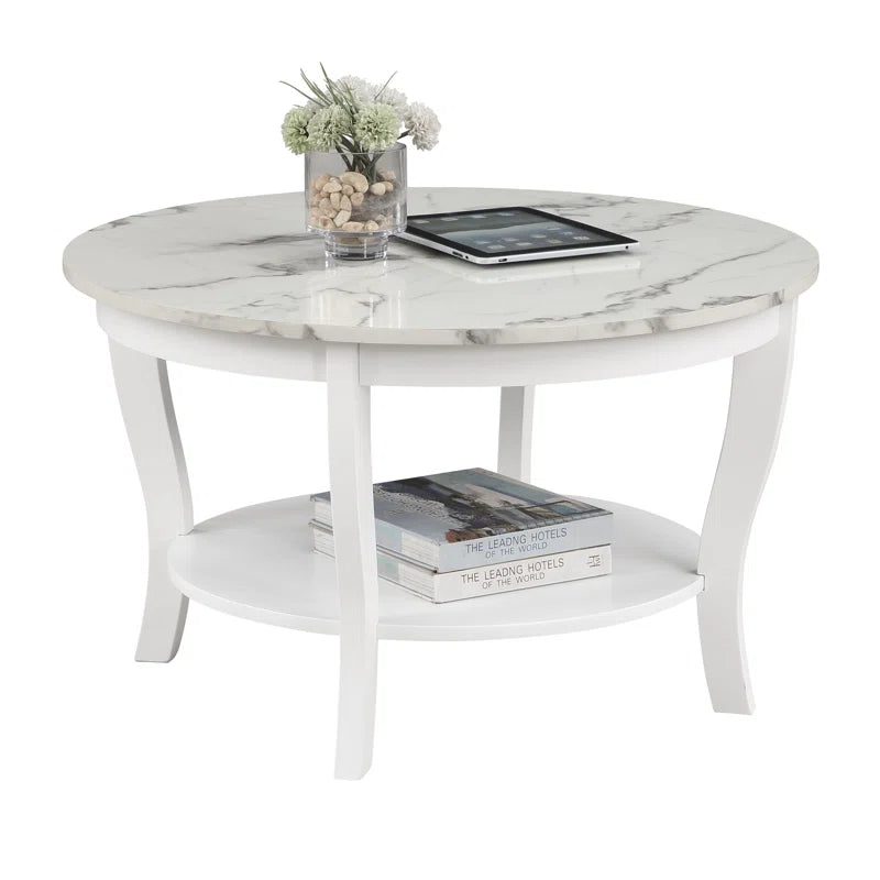 Carbin 30" Coffee Table with Shelf