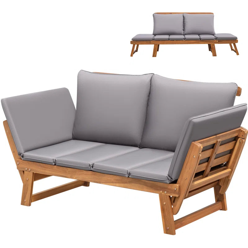 Kenessa 77.9" Wide Outdoor Straight Patio Sofa with Cushions