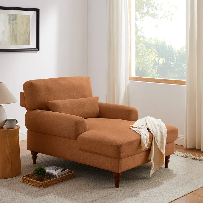 Davene Upholstered Chaise Lounge with Adjustable Backrest