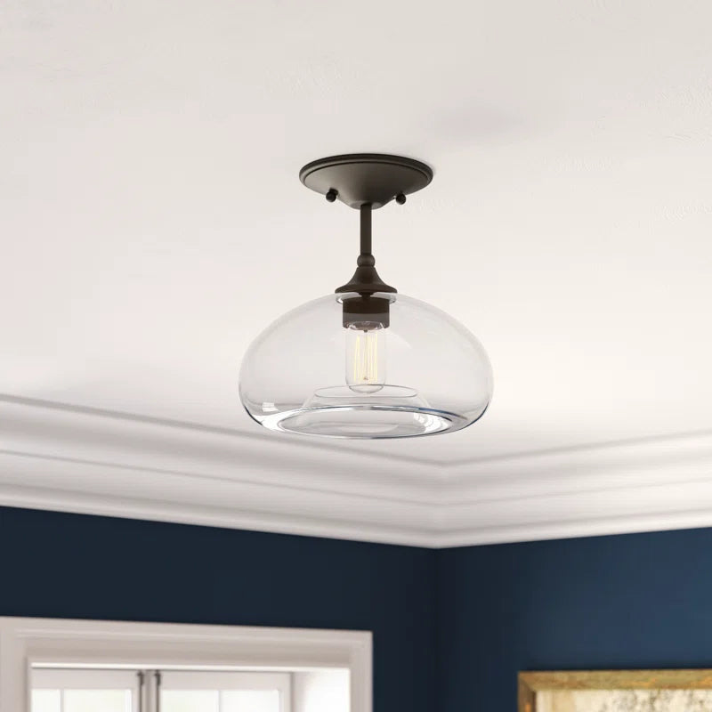 Lani Glass Semi Flush Mount