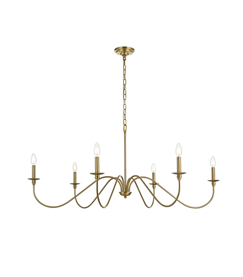 Ableton 6 - Light Dimmable Classic / Traditional Chandelier