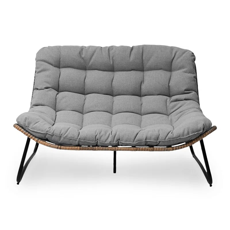 Lelsie 53.15" Wide Patio Loveseat