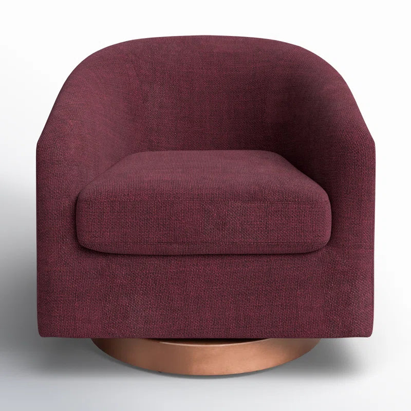 Bennett Upholstered Swivel Barrel Chair